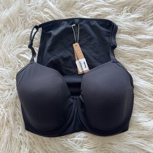Skims Fits Everybody Full Coverage Back Smoother Bra Onyx Size 34DDDD